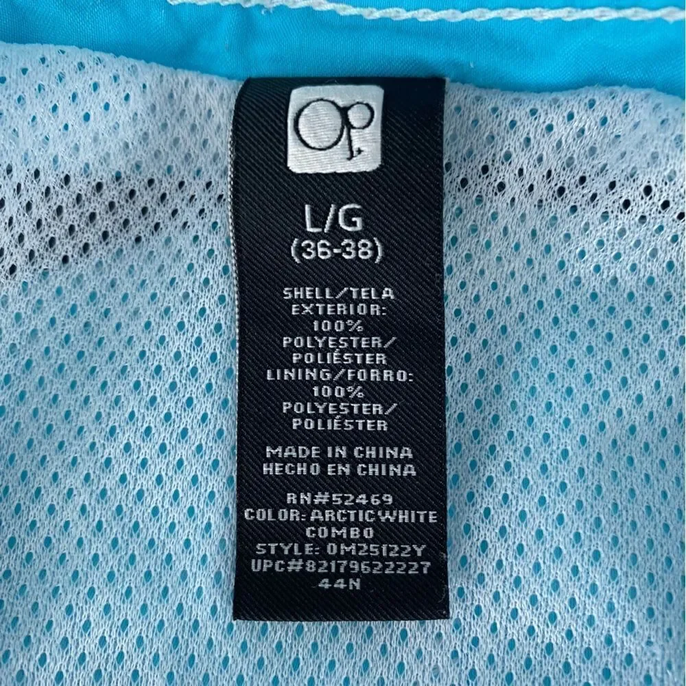 OP Men’s Swim Shorts Arctic White Combo Sz L